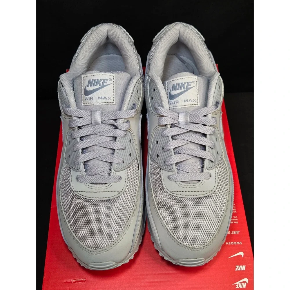 Nike Air Max 90 Wolf Grey Mens Running‎ Shoes CN8490-001 Size 9 Brand New